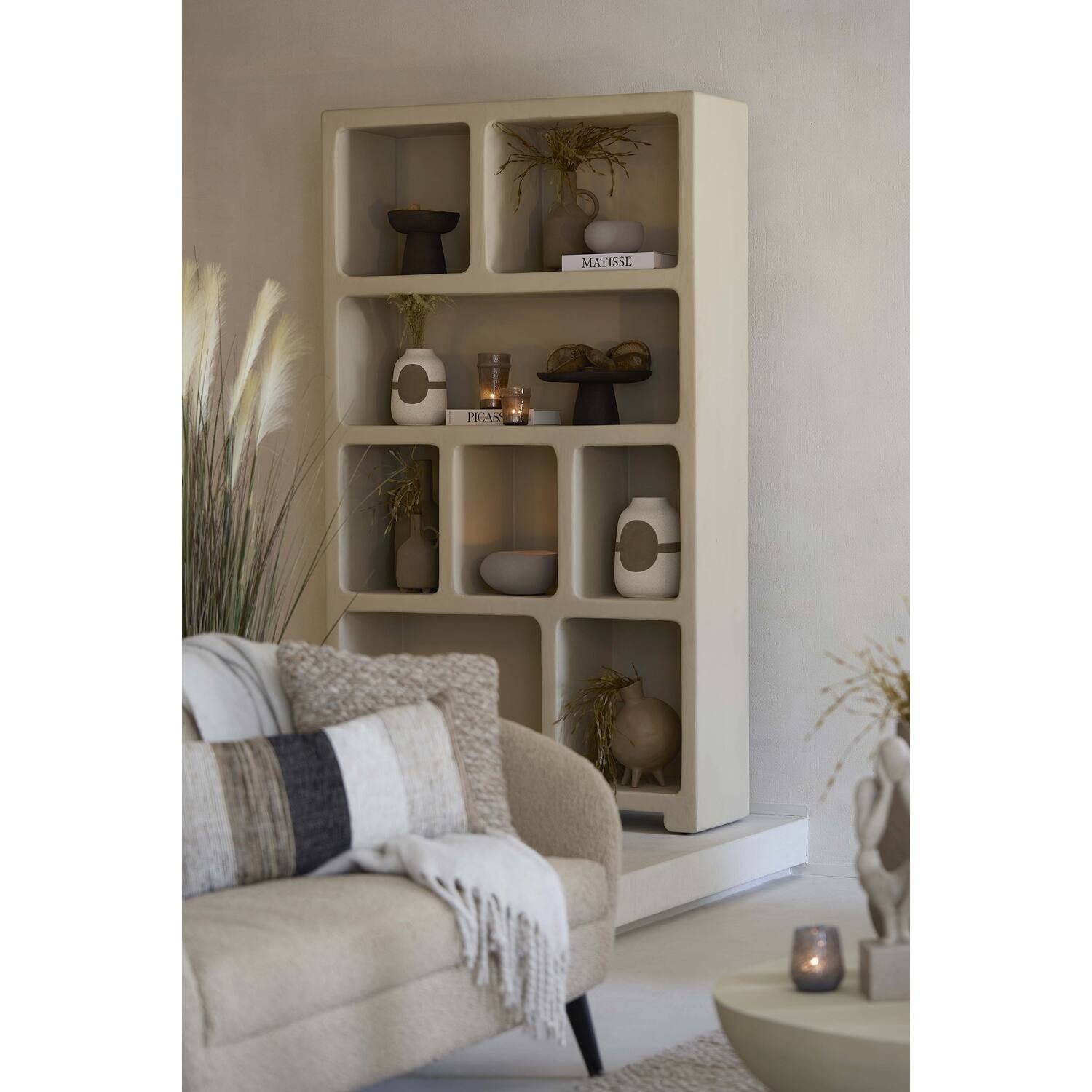 Schaal op voet Ø24,5x12 cm OTA donker bruin